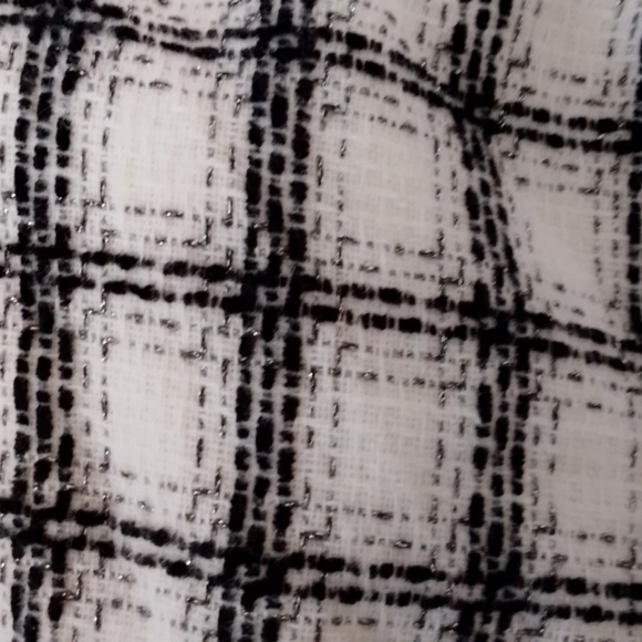 English Factory 2XL Cottage Plaid Gingham Tweed Puff Sleeve New - Picture 8 of 8